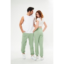 giyadda Unisex Yeşil Bol Kalıp Jogger Eşofman Altı (Sevgili Kombini Tavsiyesi)