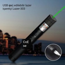 USB303 Şarj Edilebilir Lazer Işaretleme El Feneri Gypsophila Kızılötesi Lazer Lamba (Yurt Dışından)