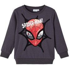 Name It Erkek Çocuk Örümcek Adam Desenli Uzun Kol Sweatshirt - Günlük Kullanım