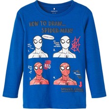 Name It Örümcek Adam Spider-Man Baskılı Erkek Çocuk Uzun Kol Sweatshirt