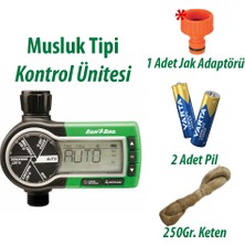Rain Bird  1zehtmr Musluk Tipi Kontrol Ünitesi 1 Istasyonlu, Teflon, Pil ve Adaptör Seti