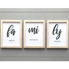 Wooden Factory Family Aile Ahşap Tablo Set