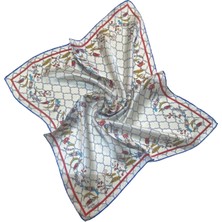 Turkish Silk Store Türk Motifli Ipek Bandana Fular