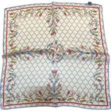 Turkish Silk Store Türk Motifli Ipek Bandana Fular