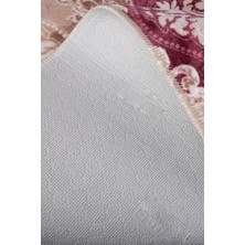 Teksev Şark Mürdüm 120X180 cm Büyük Ebat Banyo Halısı Tek Parça Kaymaz Taban Banyo Paspası