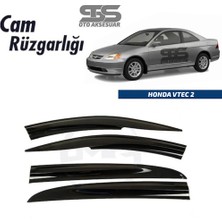 STS Oto Aksesuar Cam Rüzgarlığı Honda V-Tec 2 2001-2006 Arası Mügen Tip Piano Black