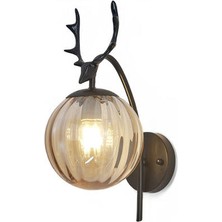 Xhltd Kapalı Duvar Lambası, Yaratıcı Modern Minimalist Tarzı, 6107 Çizgiler Ve Amp; Amber Hafif Cam Abajur (Yurt Dışından)