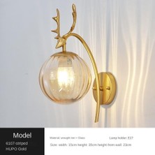 Xhltd Kapalı Duvar Lambası, Yaratıcı Modern Minimalist Tarzı, 6107 Çizgiler Ve Amp; Amber Hafif Cam Abajur (Yurt Dışından)