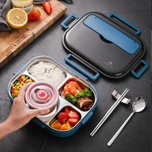 Xhltd Paslanmaz Çelik Öğle Yemeği Kutusu Çocuklar Için Gıda Depolama Yalıtımlı Öğle Yemeği Konteyner Japon Snack Kutusu Kahvaltı Bento Kutusu Çorba Kupası ile | Öğle Yemeği Kutuları (Yurt Dışından)