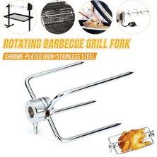 Fayshow 1 Çift Paslanmaz Rotisserie Barbekü Tükürmek Çatal Sığır Barbeküı (Yurt Dışından)