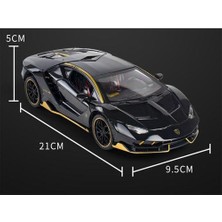 Xhltd 1:24 Lamborghini LP770 Spor Alaşımlı Araba Modeli (Siyah) (Yurt Dışından)