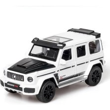 Xhltd 1/32 Alaşım G700 Offroad Oyuncak Araba Modeli Simülasyon Metal Döküm Ses Işık Geri Çekin Klasik Oyuncak Araç (Beyaz) (Yurt Dışından)