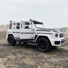 Xhltd 1/32 Alaşım G700 Offroad Oyuncak Araba Modeli Simülasyon Metal Döküm Ses Işık Geri Çekin Klasik Oyuncak Araç (Beyaz) (Yurt Dışından)