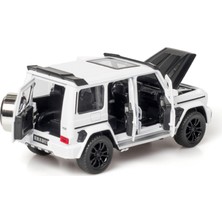 Xhltd 1/32 Alaşım G700 Offroad Oyuncak Araba Modeli Simülasyon Metal Döküm Ses Işık Geri Çekin Klasik Oyuncak Araç (Beyaz) (Yurt Dışından)