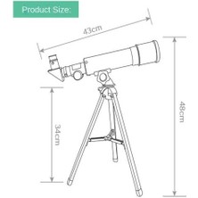 Xhltd Monoküler Astronomik Teleskop, Büyük Çaplı Yüksek Tanımlı Yüksek Güçlü Ay Yıldızı (Yurt Dışından)