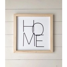Wooden Factory Home Tabela Ahşap Çerçeve