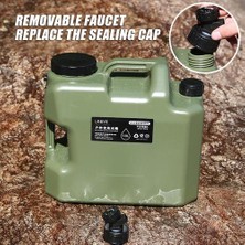 Xhltd 18L Açık Kamp Piknik Su Kova Çanta Musluk Taşınabilir Araba Sürüş Su Deposu Teneke Kutu Konteyner Hiking Trekking | Su Torbaları (Yurt Dışından)