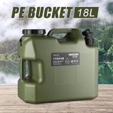 Xhltd 18L Açık Kamp Piknik Su Kova Çanta Musluk Taşınabilir Araba Sürüş Su Deposu Teneke Kutu Konteyner Hiking Trekking | Su Torbaları (Yurt Dışından)
