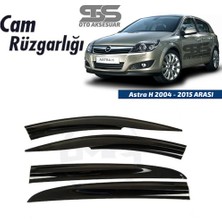 STS Oto Aksesuar Cam Rüzgarlığı Opel Astra H 2004-2015 Arası Mügen Tip Piano Black