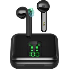 Xhltd Kablosuz Kulaklıklar Bluetooth 5.0 Kulaklıklar Şarj Kılıfı ile Gürültü Iptal Dahili Mıc 3D Stereo Kulakta Kulaklık Tomurcukları Pop-Up Oto Eşleştirme Kulaklık Iphone / Android (Siyah) (Yurt Dışından)