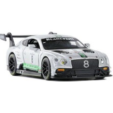 Xhltd 1:32 Bentley Continental Gt3 Model Araba Diecast Hediye Geri Gri Çekin (Yurt Dışından)