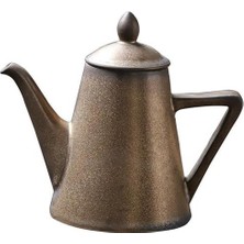 Xhltd 250ML Retro Seramik Altın Sır Çaydanlık Pigmentli Çin Kung Fu Çay Potu Vintage Drinkware Flagon | Çaydanlıklar (Yurt Dışından)