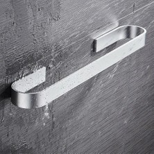 Xhltd Banyo Havlu Askısı Siyah 304 Paslanmaz Çelik Havlu Askısı Duvar Asılı Mutfak Depolama Raf Havlu Bar Depolama Raf | Havlu Rafları (Yurt Dışından)