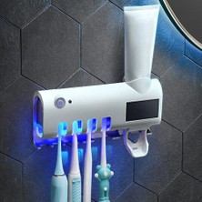 Xhltd Uv Işık Diş Fırçası Tutucu Duvar Diş Fırçası Sterilizatör Temizleyici Otomatik Diş Macunu Dağıtıcı Sıkıcı Banyo Aksesuarları Seti | Diş Fırçası Ve Amp;Diş Macunu Tutucular (Yurt Dışından)