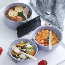 Xhltd 6 Adet Mikrodalga Ramen Ocak Ramen Kase Seti Yaratıcı Anında Noodle Bowl Bambu Elyaf Boşluklu Çorba Sofra Kızlar Için Set | Kaseler (Yurt Dışından)