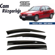 STS Oto Aksesuar Cam Rüzgarlığı Opel Astra F 1991-1997 Arası Mügen Tip Piano Black