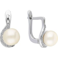 Sirius Pırlanta Pırlanta Taşlı Inci Küpe 0401E0041