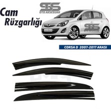 STS Oto Aksesuar Cam Rüzgarlığı Opel Corsa D 2007-2017 Mügen Tip Piano Black