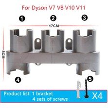 V8 V10 V11 Için Süpürge Fırçası Nozul Depolama Braketi Stand Standı (Yurt Dışından)