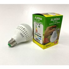 Almina LED Ampul 12W E27 220V Beyaz Şarjlı LED Ampul Almina DL-2024