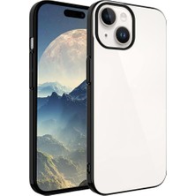 Musal iPhone 15 Kılıf Kamera ve Lens Korumalı Şeffaf Renkli Çerçeveli Sert Pc Lüx Kapak