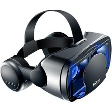 Xhltd Sanal Gerçeklik 3D Vr Kulaklıklı Akıllı Gözlük Akıllı Telefonlar Için Kask Cep Telefonu Mobil Mobil 7 Inç Lensler Kontrolörlerle Dücumlar (Yurt Dışından)