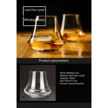 Xhltd Butik 300ML Taturma Gözlük Kurşun Ücretsiz Kristal Cam Viski Kupası Kokulu Şarap Gözlükleri Test Kokteyl Gözlük Bar Restaurant | Şeffaf (Yurt Dışından)