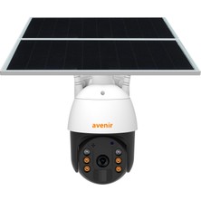 Avenir AV-S424 4g Sim Kartlı 7/24 Sürekli Kayıt Solar Panelli Güneş Enerjili Kamera