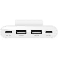 Belkin 4 Port USB-C Hub Çoğaltıcı / USB-C to 2x Type-C 15W + 2x Type A 10W- Beyaz