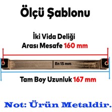 Nzb Mobilya Mutfak Dolabı Banyo Çekmece Dolap Kapak Kulpu Kulbu Antik Bakır 160 mm Metal Kulp