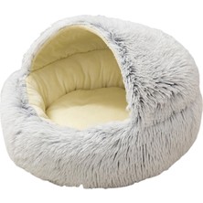 What For Modern Şak Ş Yuvarlak Pet Için Isınma Erteleme Uyku 40 cm Gri (Yurt Dışından)