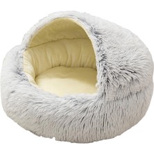 What For Modern Şak Ş Yuvarlak Pet Için Isınma Erteleme Uyku 40 cm Gri (Yurt Dışından)