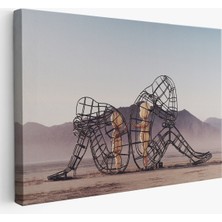 Stok Shop Ejderhanın Kaşındaki Savaşçı Kanvas TABLO-5084