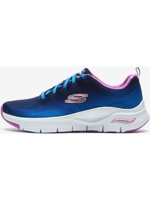 Skechers Arch Fit-Vibrant Step Kadın Lacivert Spor Ayakkabı 149724 Nvmt