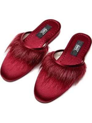 G&c 245 Tüylü Önü Kapalı Bayan Terlik