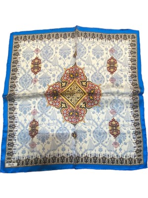 Turkish Silk Store Türk Motifli Ipek Bandana Fular