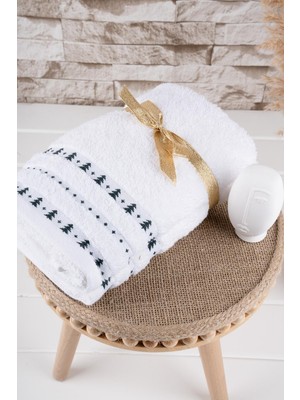 Baveno Home %100 Pamuk Ikili 50X70 cm Nakışlı Havlu Seti