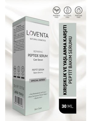 Loventa Peptit Bakım Serumu - Alkol, Paraben, Parfüm İçermez