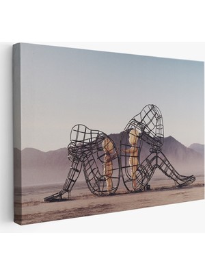 Stok Shop Ejderhanın Kaşındaki Savaşçı Kanvas TABLO-5084