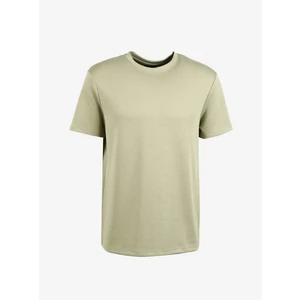 Bisiklet Yaka Düz Haki Erkek T-Shirt F3WM-TST128